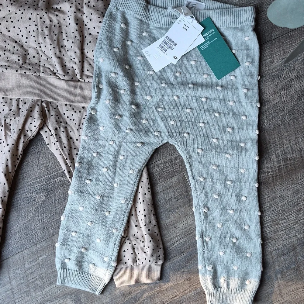 Organic cotton H&M Polka Dot Baby Outfit Set Knit 18-24 Month